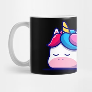 Sleepy Cute Unicorn Mug